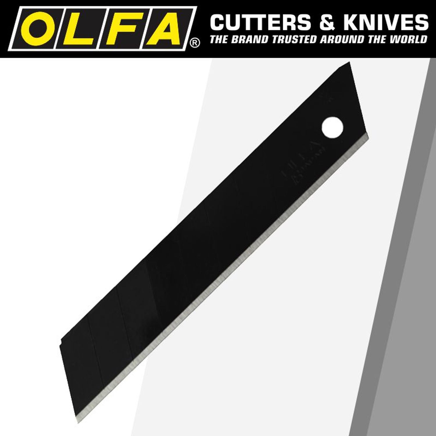 OLFA Blades Excel Black 30/pk Carded Ultra Sharp 18mm With Belt Clip